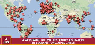 A worldwide solemn Eucharistic Adoration