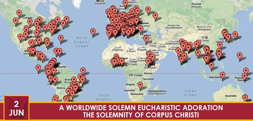 A worldwide solemn Eucharistic Adoration