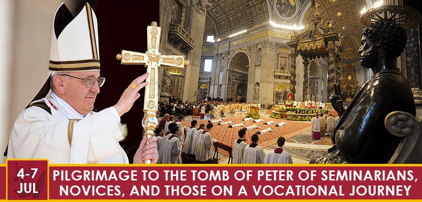 Pilgrimage to the Tomb of Peter of Seminarians, Novices and those on a Vocational Journey